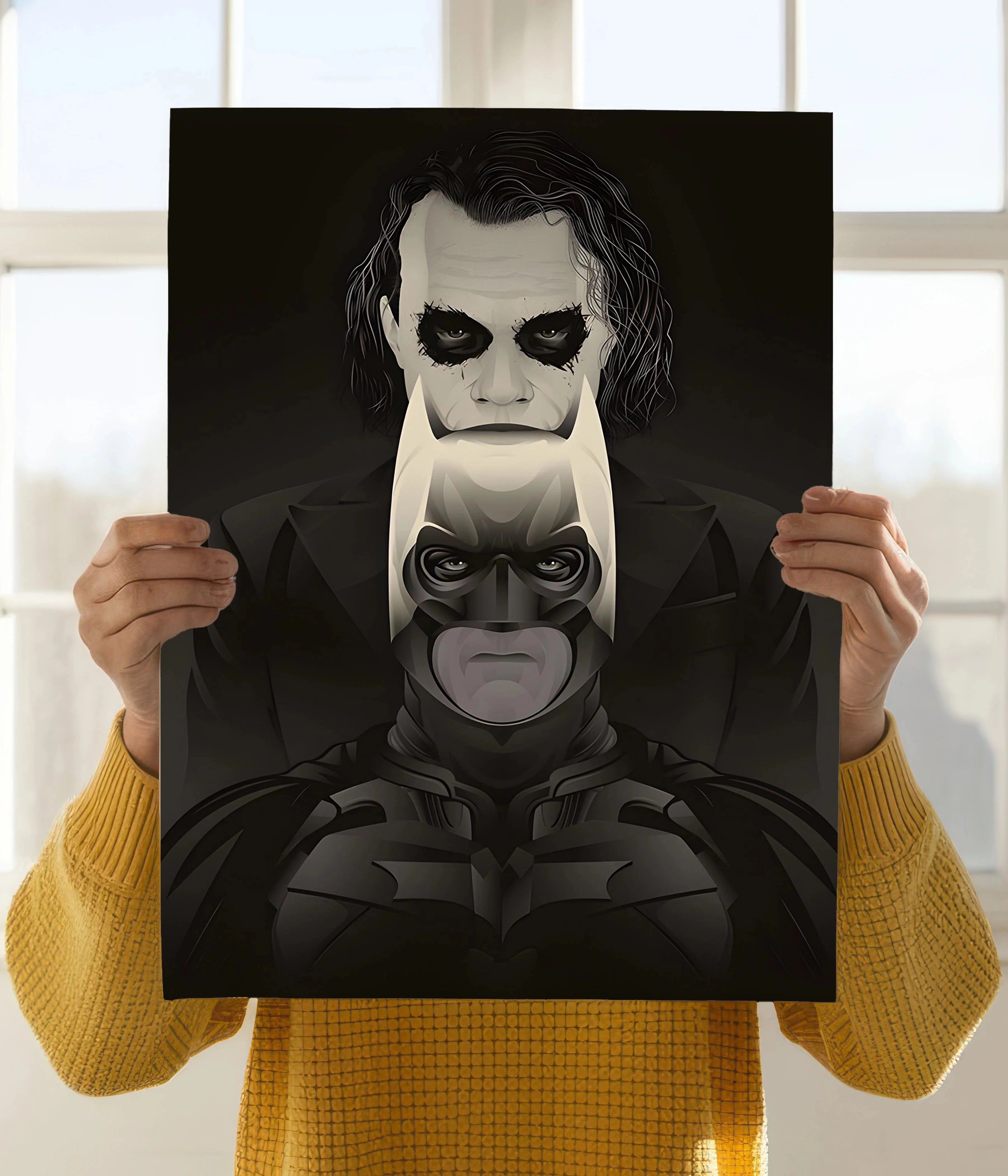 The Dark Knight – Joker Behind Batman Poster
