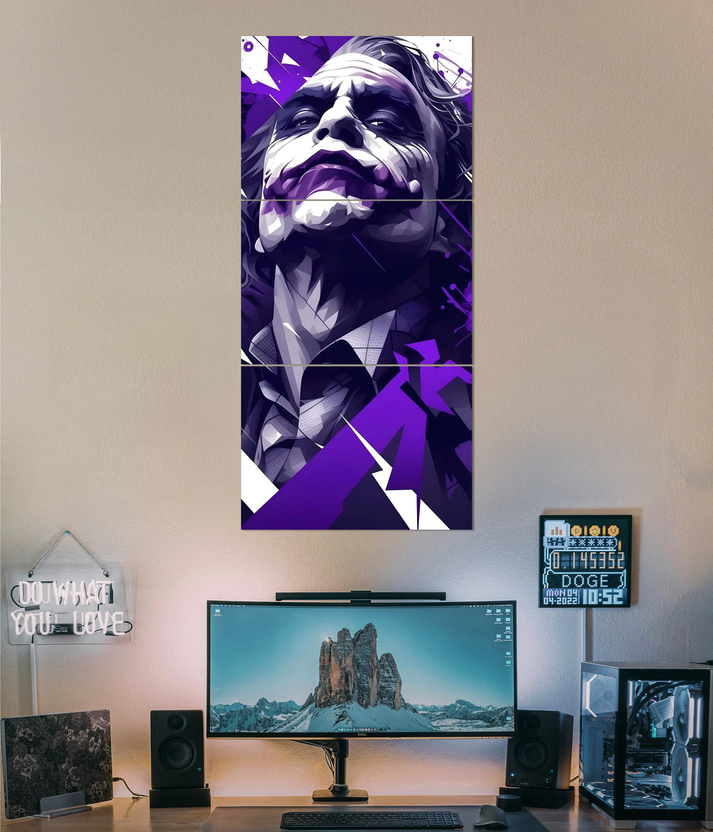 The Dark Knight – Vertical Joker Split Poster Set Main Image - Everanta