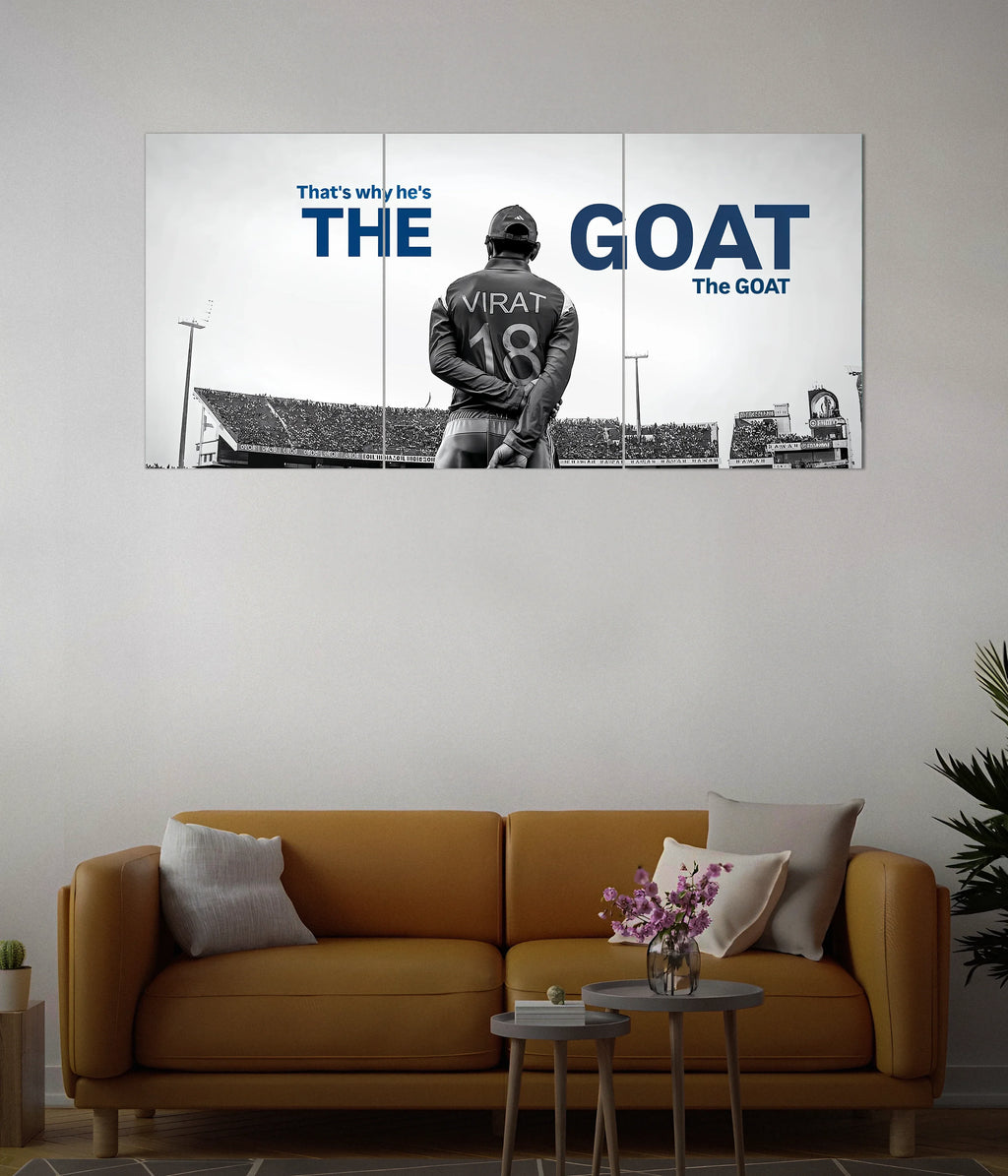 The GOAT – Virat Kohli Split Wall Poster