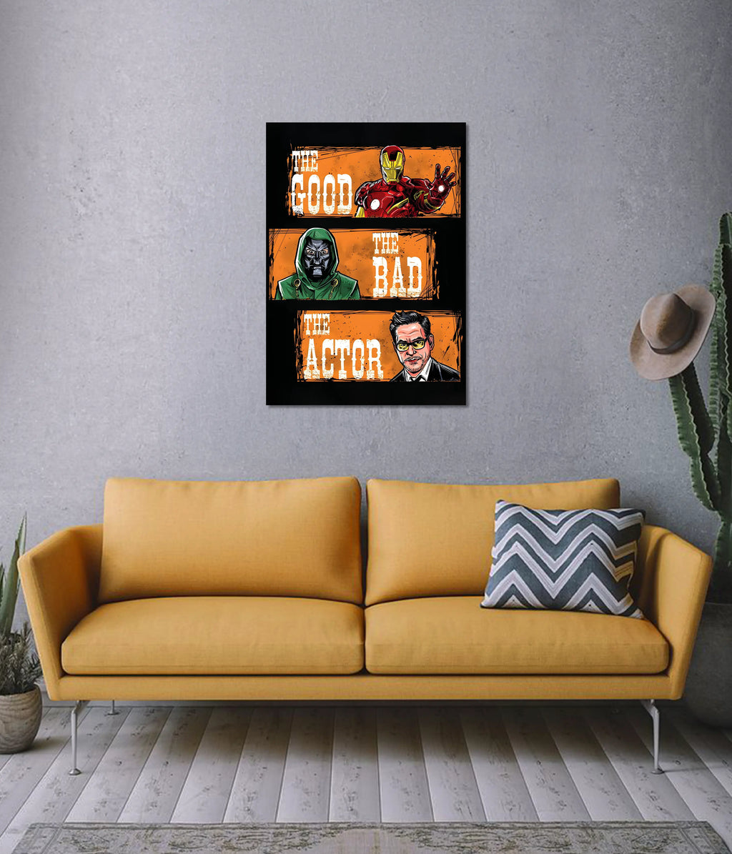 The Good, The Bad, The Actor - Robert Downey Jr. Wall Poster