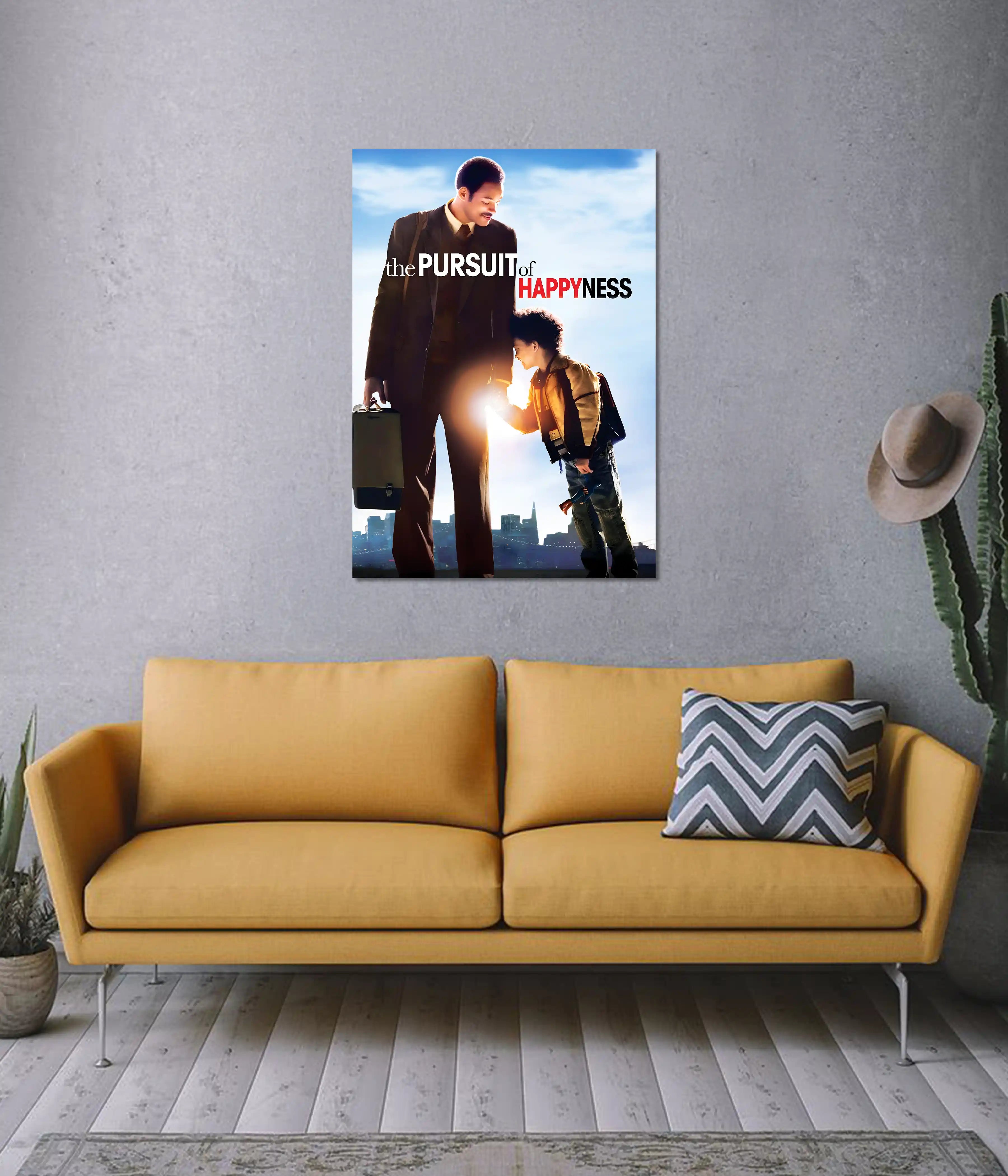 The Pursuit of Happiness Poster – Inspirational Movie