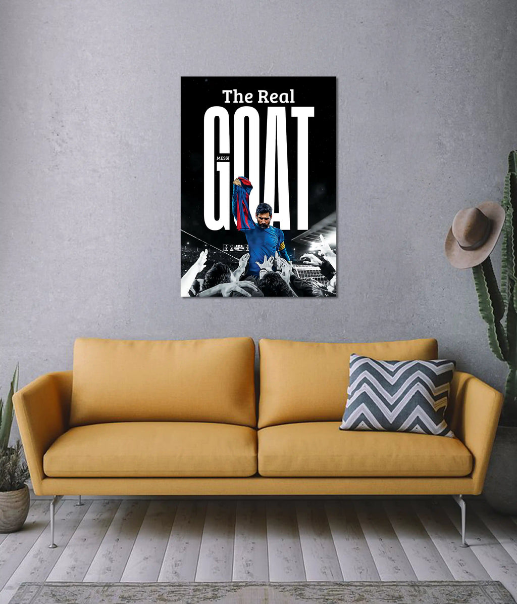 The Real GOAT – Messi Celebration Poster
