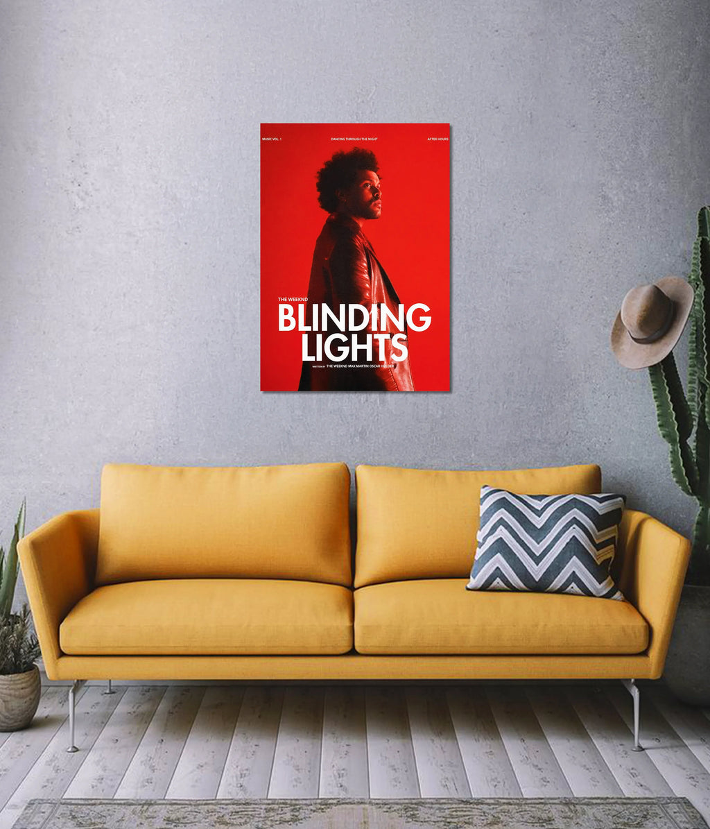 The Weeknd – Blinding Lights Wall Poster