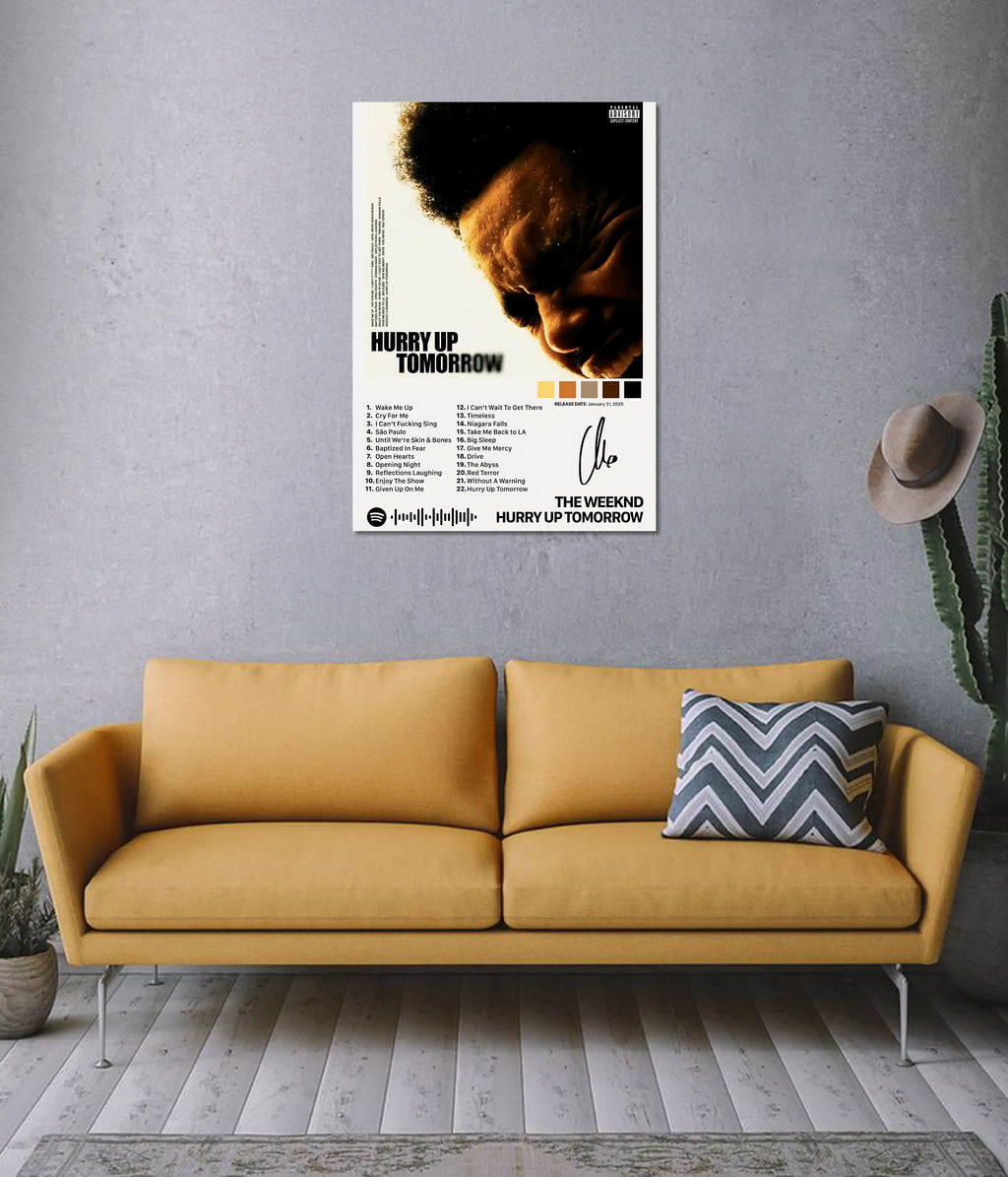 The Weeknd “Hurry Up Tomorrow” Album Poster