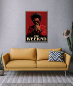 The Weeknd Red Aesthetic Poster