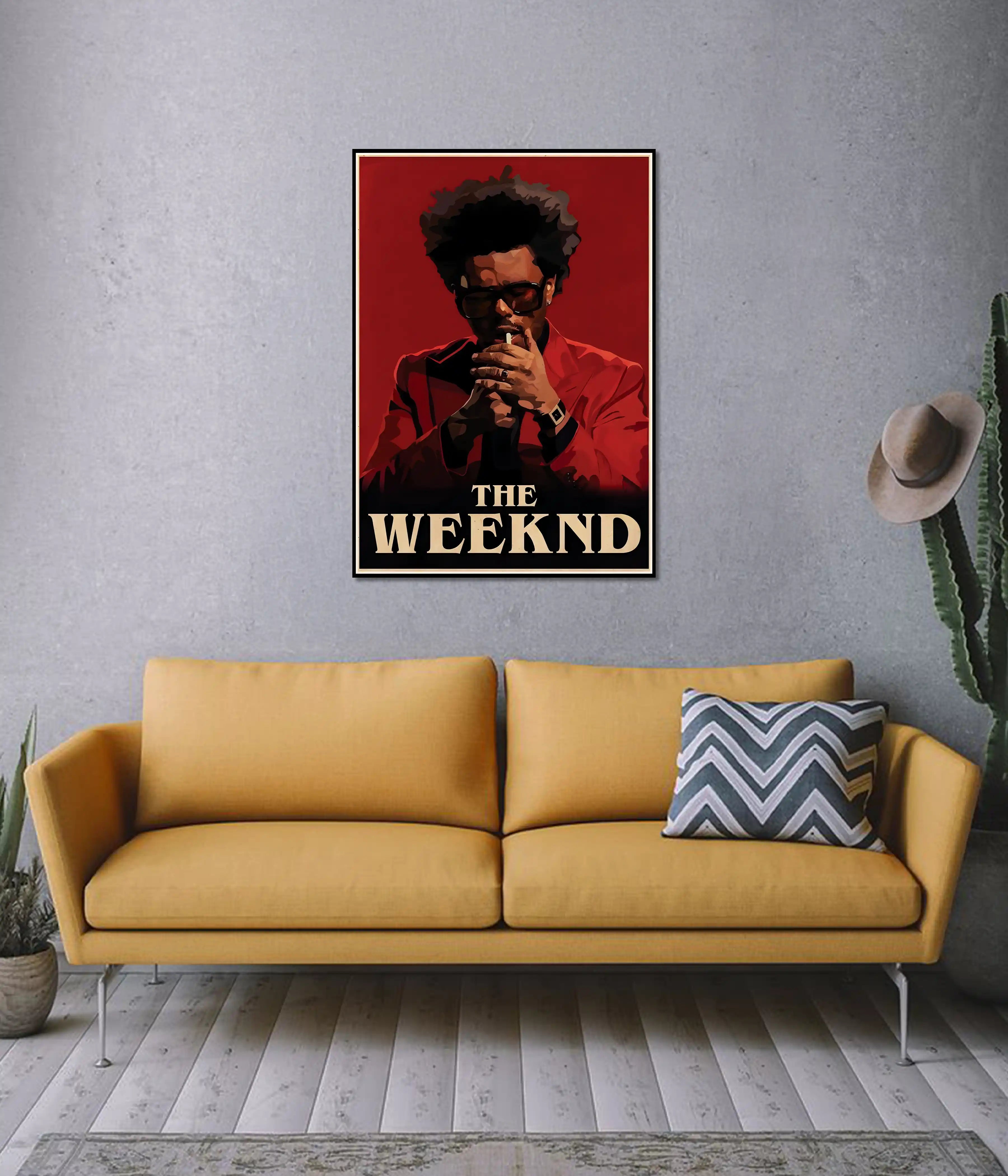 The Weeknd Red Aesthetic Poster