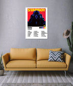 The Weeknd “Starboy” Album Cover Poster