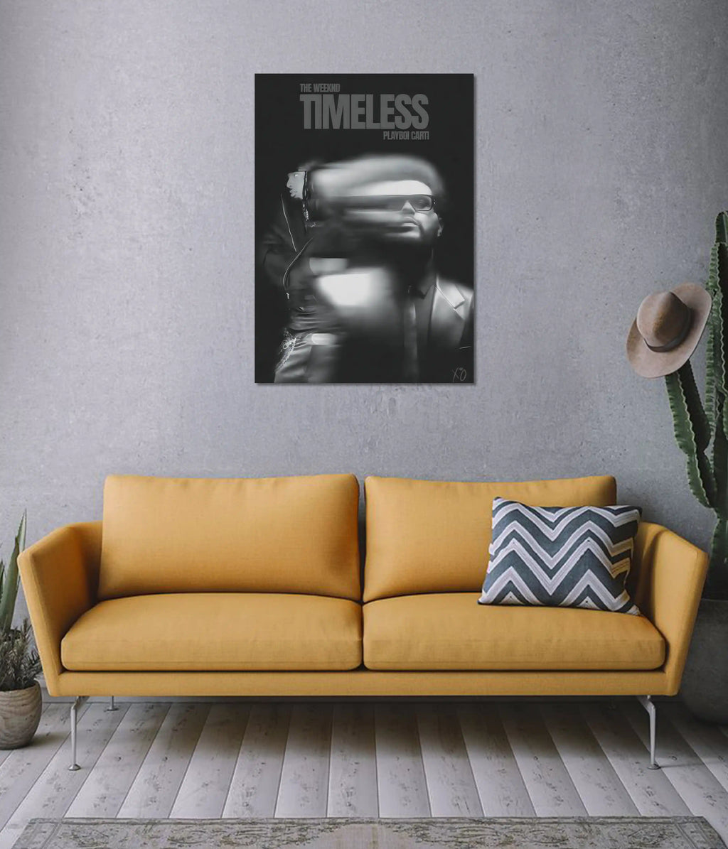 The Weeknd “Timeless” Black Aesthetic Poster