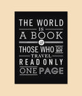 The World Is a Book – Travel Quote Poster for Nature Lovers Main Image - Everanta