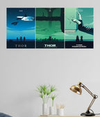 Thor Split Poster Set – God Of Thunder