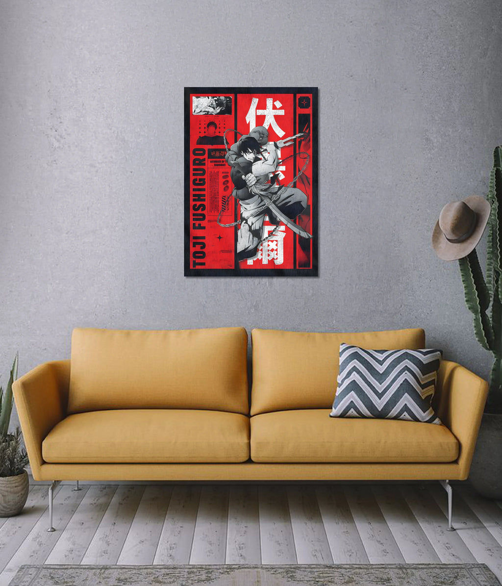 Toji Fushiguro – Warrior of Shadows Wall Poster