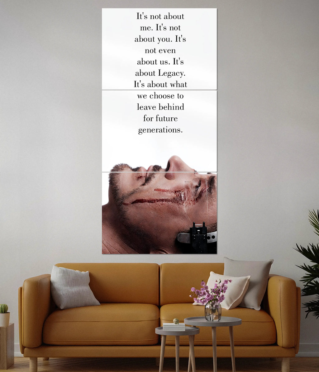 Tony Stark Legacy Split Poster – Inspirational Marvel Wall Art