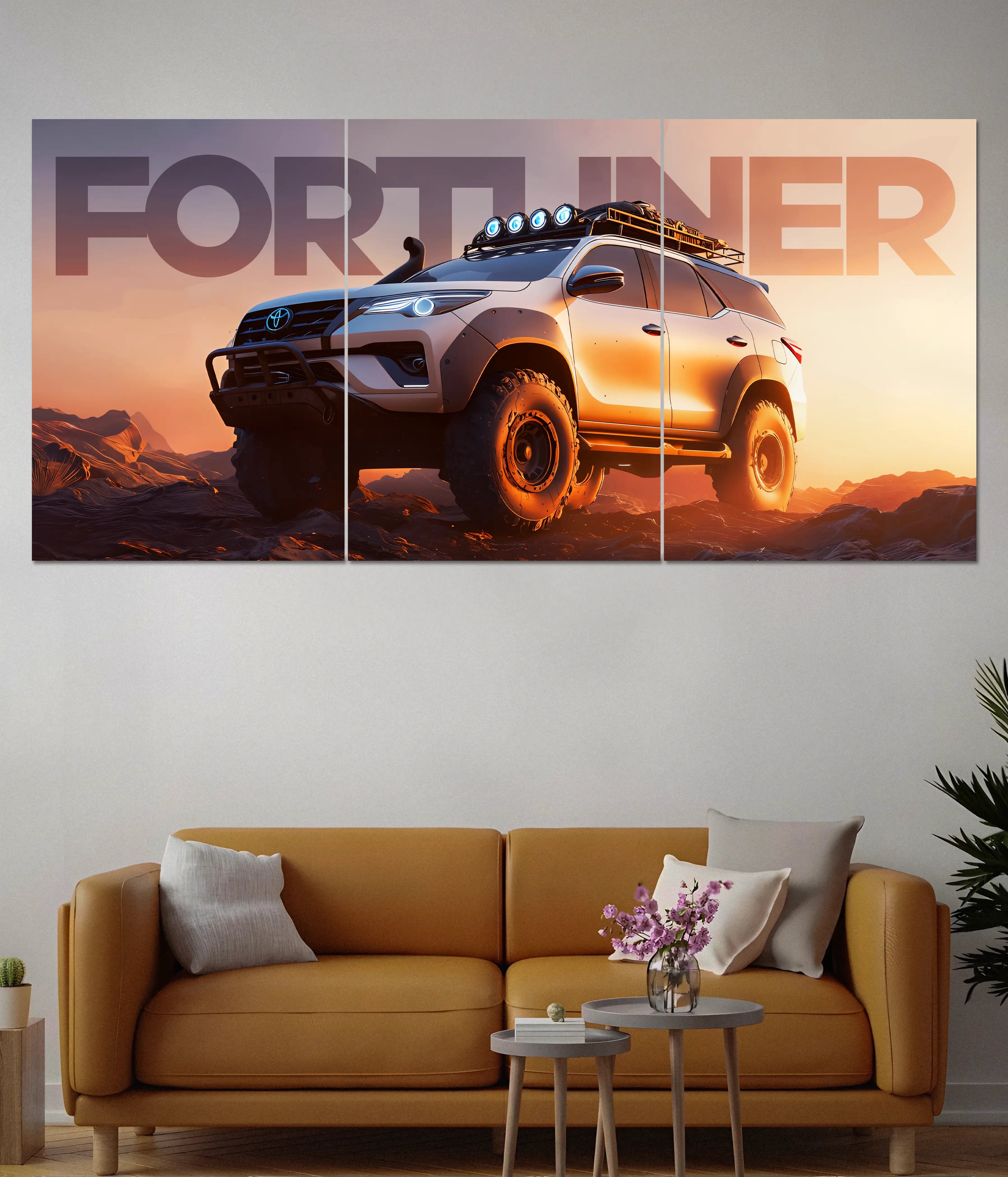 Toyota Fortuner Offroad Adventure – Split Wall Poster