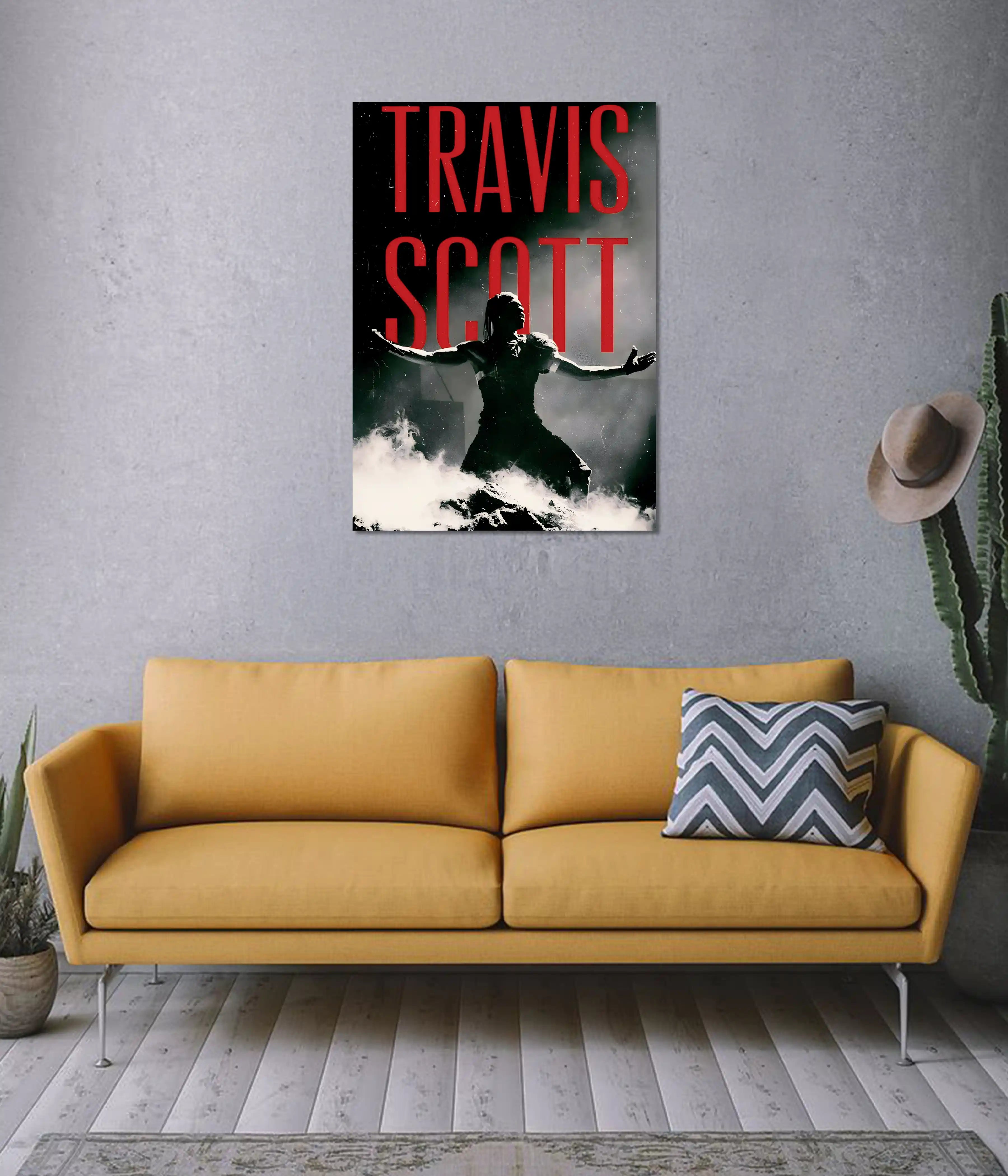 Travis Scott Live Energy Concert Poster