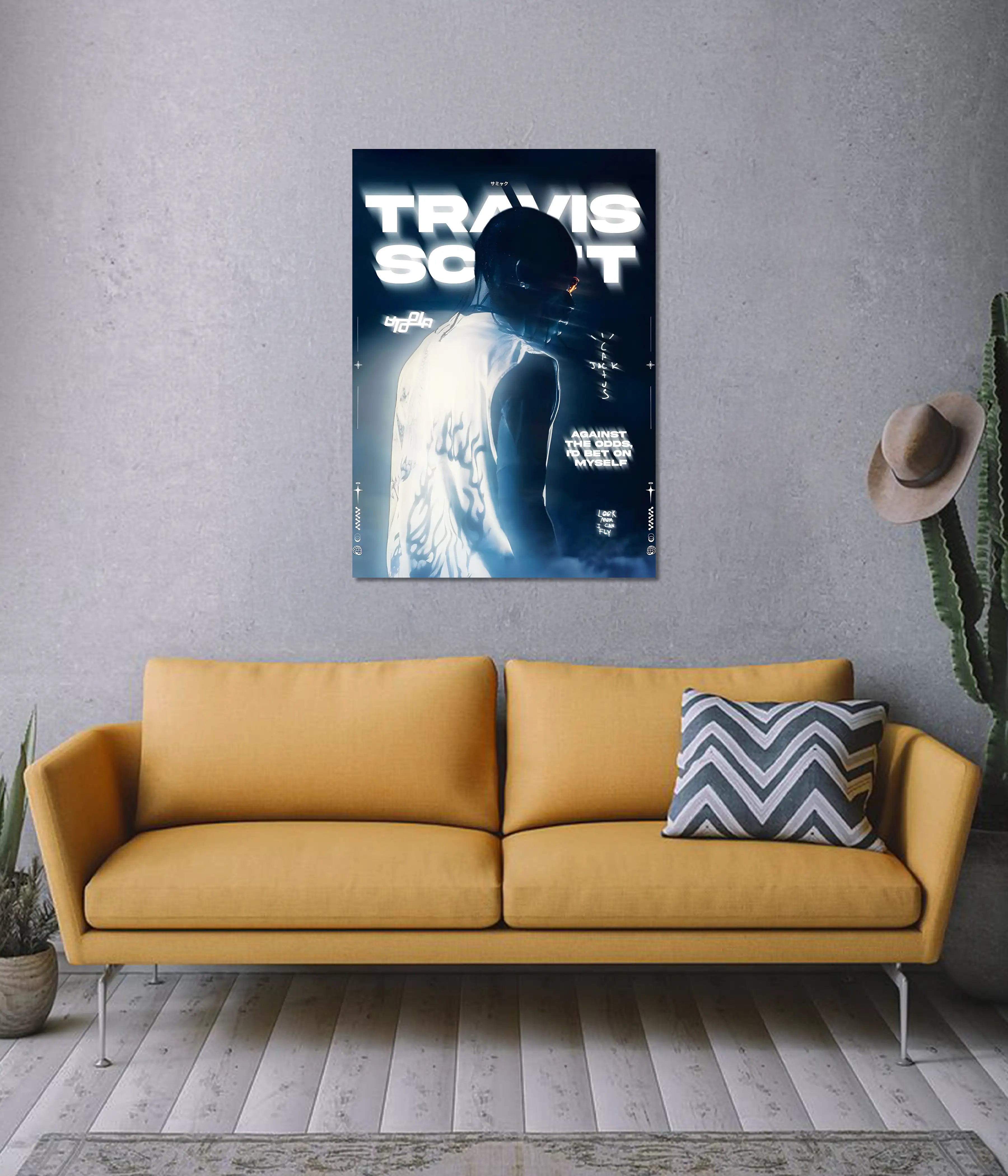 Travis Scott Neon Dream Poster
