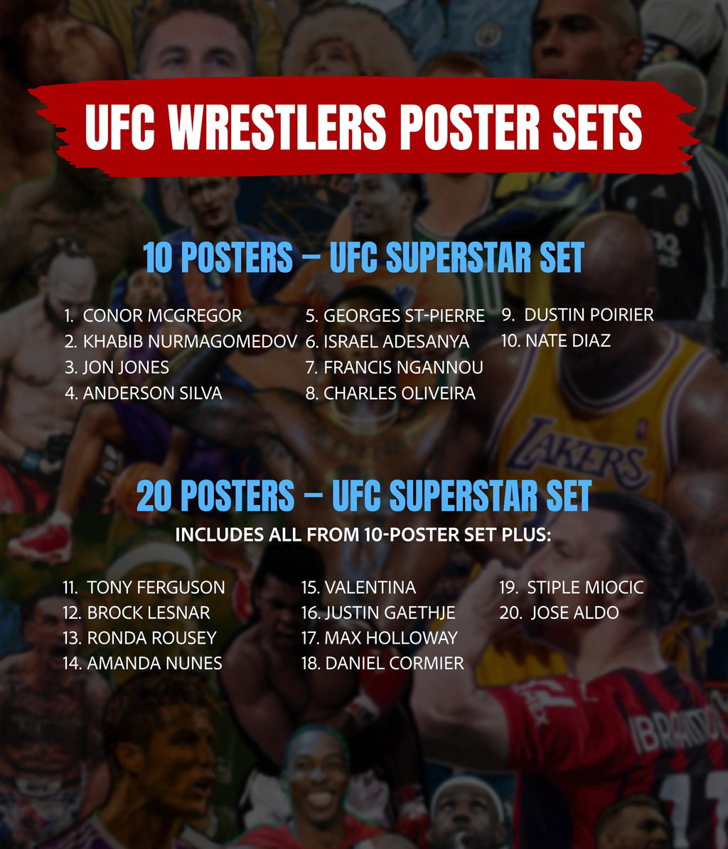 UFC Fighters Poster Set