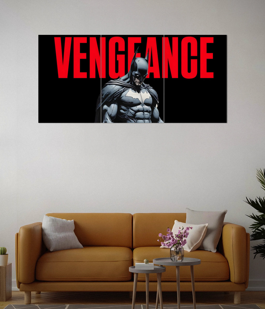 Vengeance Unmasked – Batman Split Poster Set
