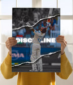 Virat Kohli Poster of Discipline Celebration