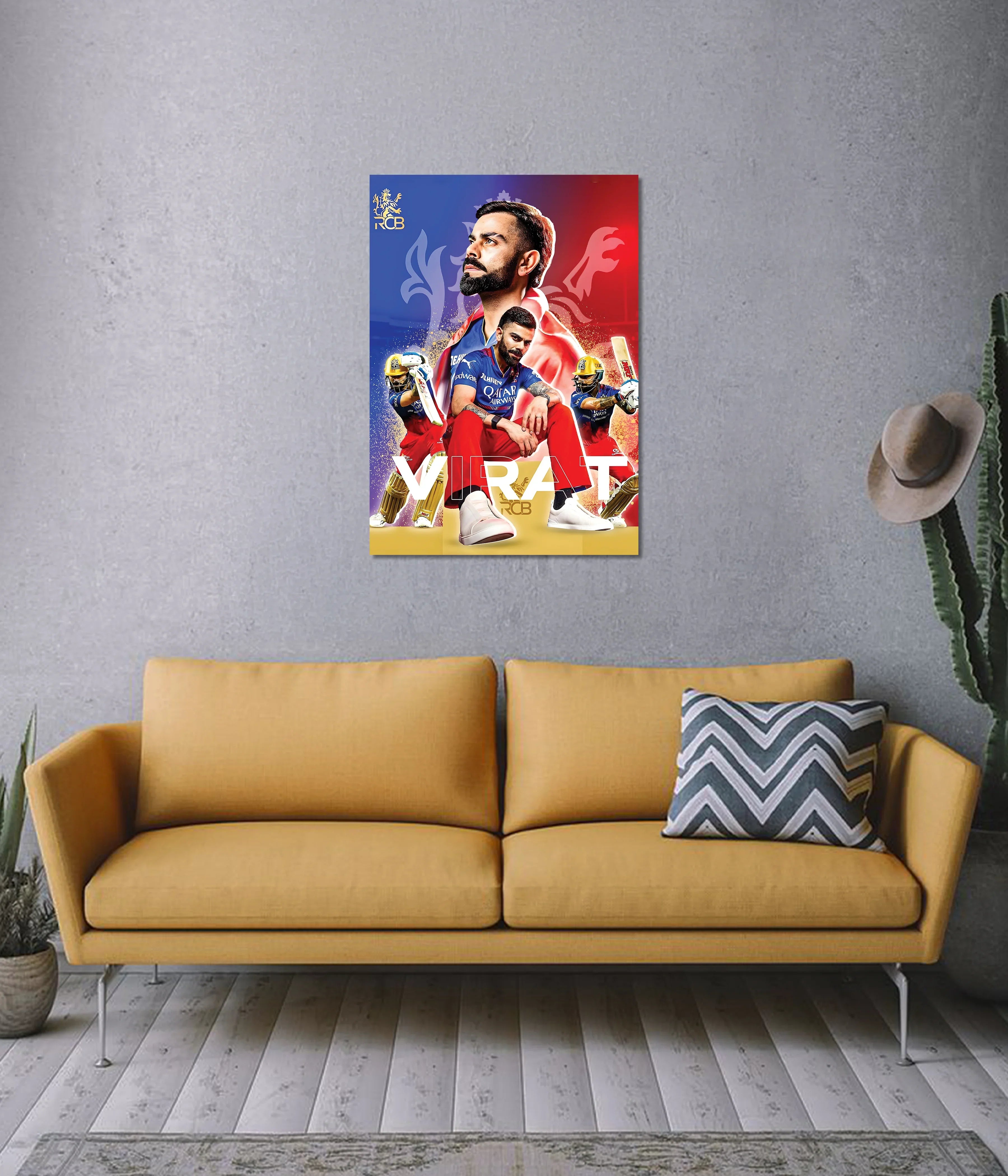 Virat Kohli RCB Wall Poster – Passion, Power & Pride