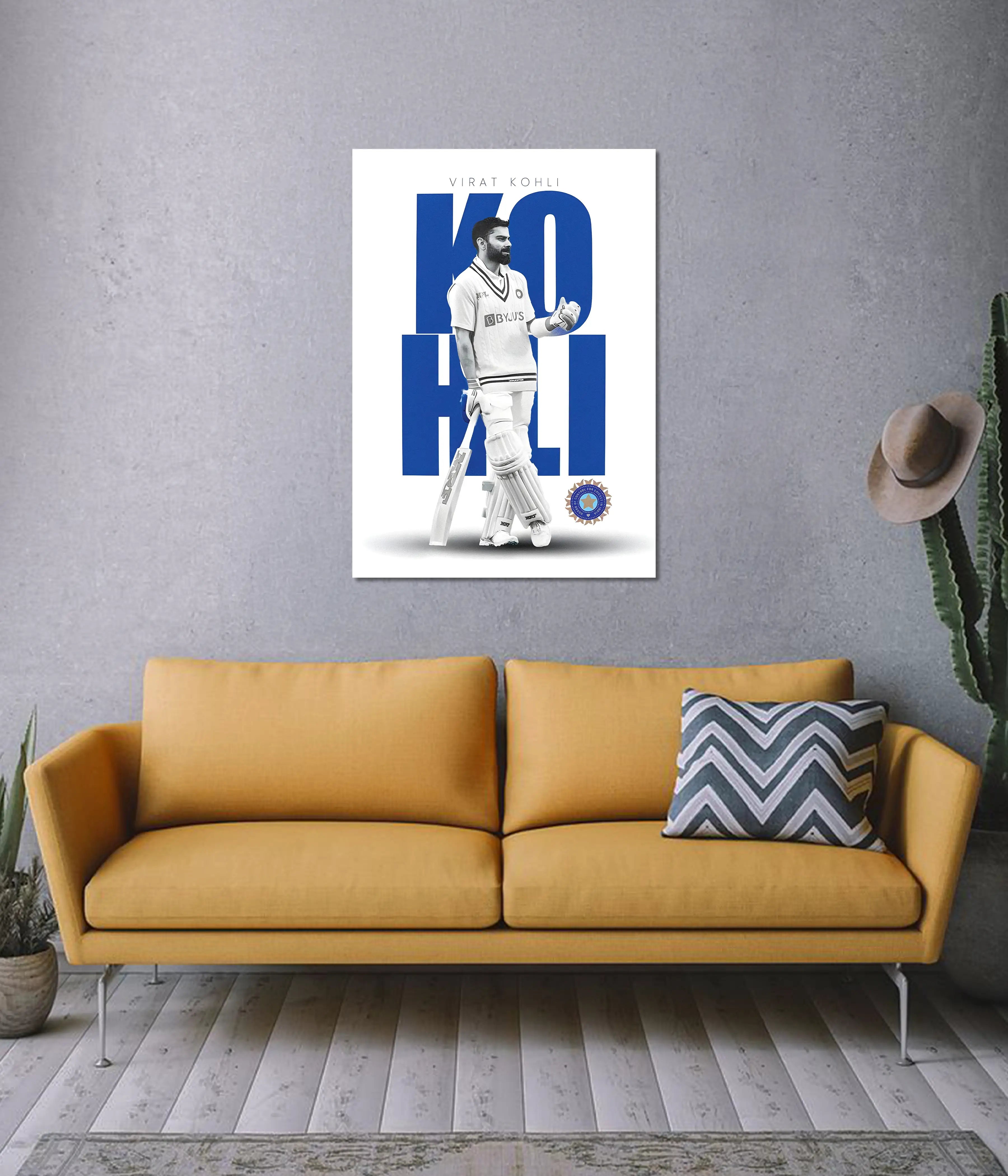 Virat Kohli Test Series Wall Poster