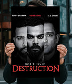 Virat, Rohit & Dhoni "Brothers of Destruction" Cricket Wall Poster Main Image - Everanta