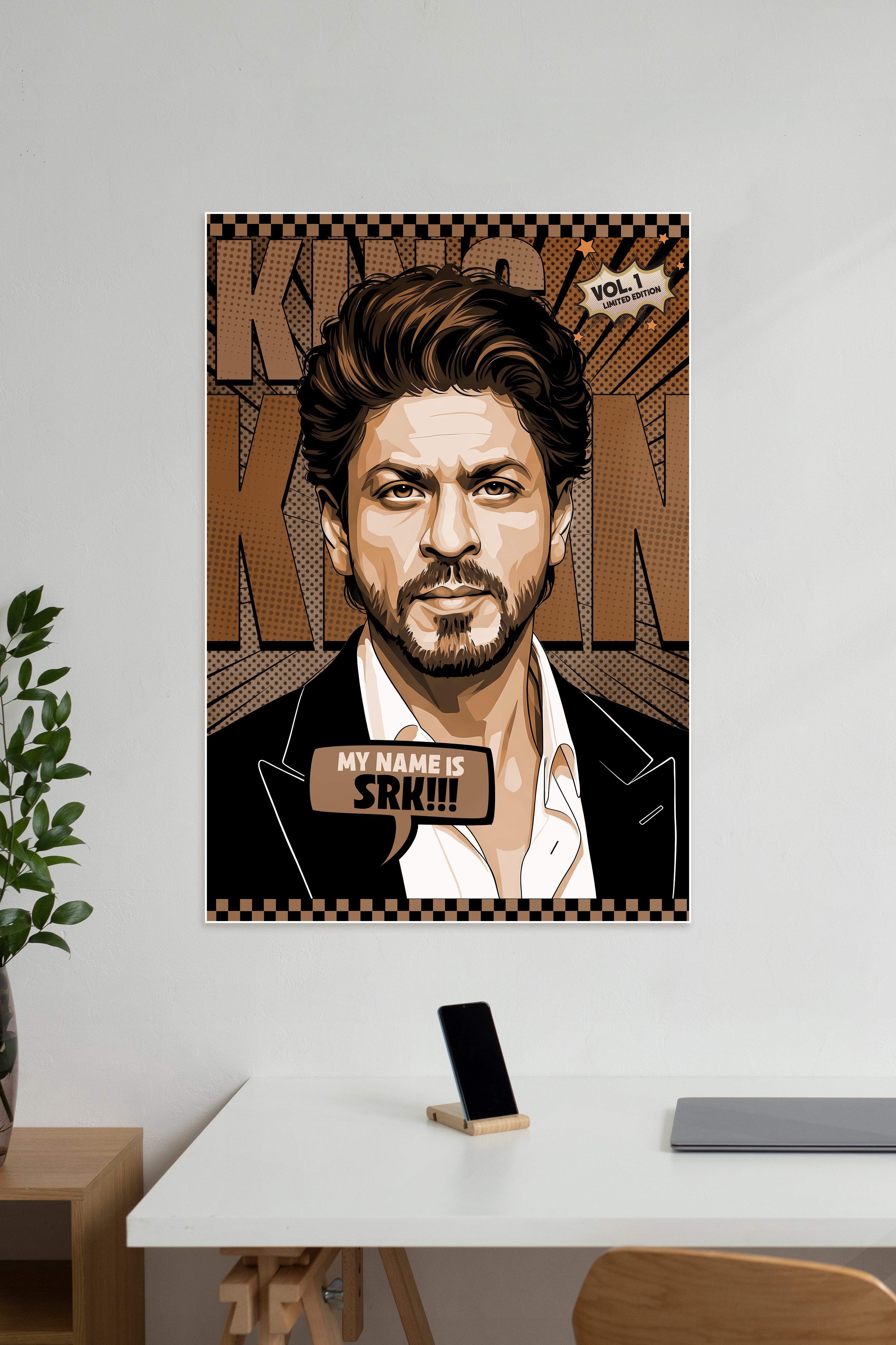 Shah Rukh Khan X Comic book | KING KHAN | Celebrities Poster