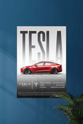 TESLA MODEL S | SOLID CARS #01 | CAR POSTERS