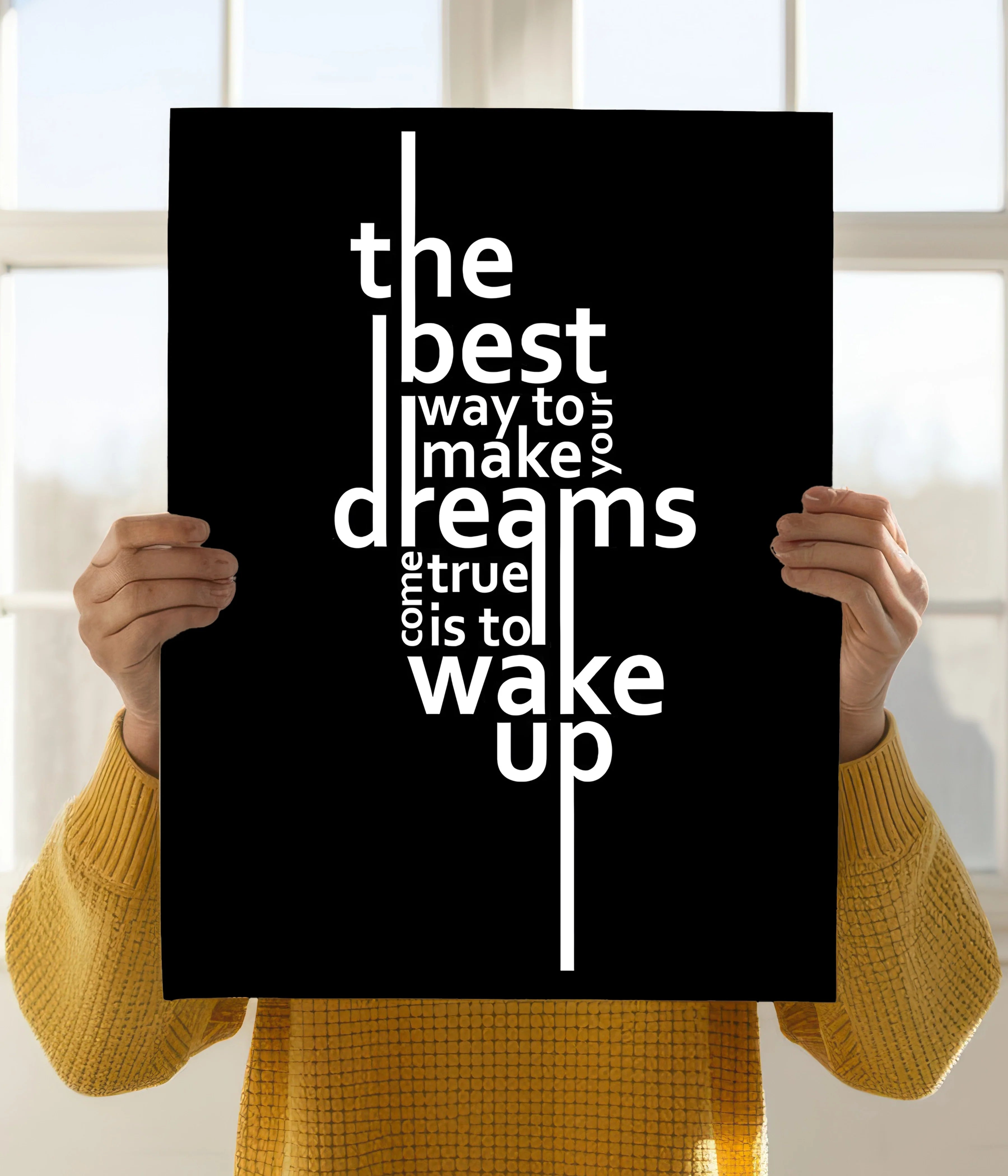 Wake Up – Motivational Quote Wall Poster