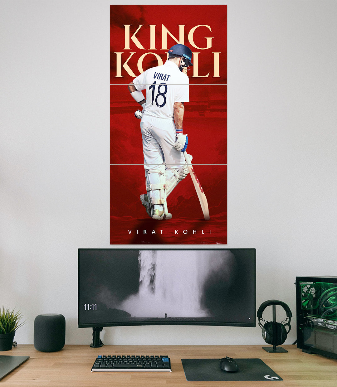 KING VIRAT KOHLI 18 #03 | Cricket SET | 3 Piece Set