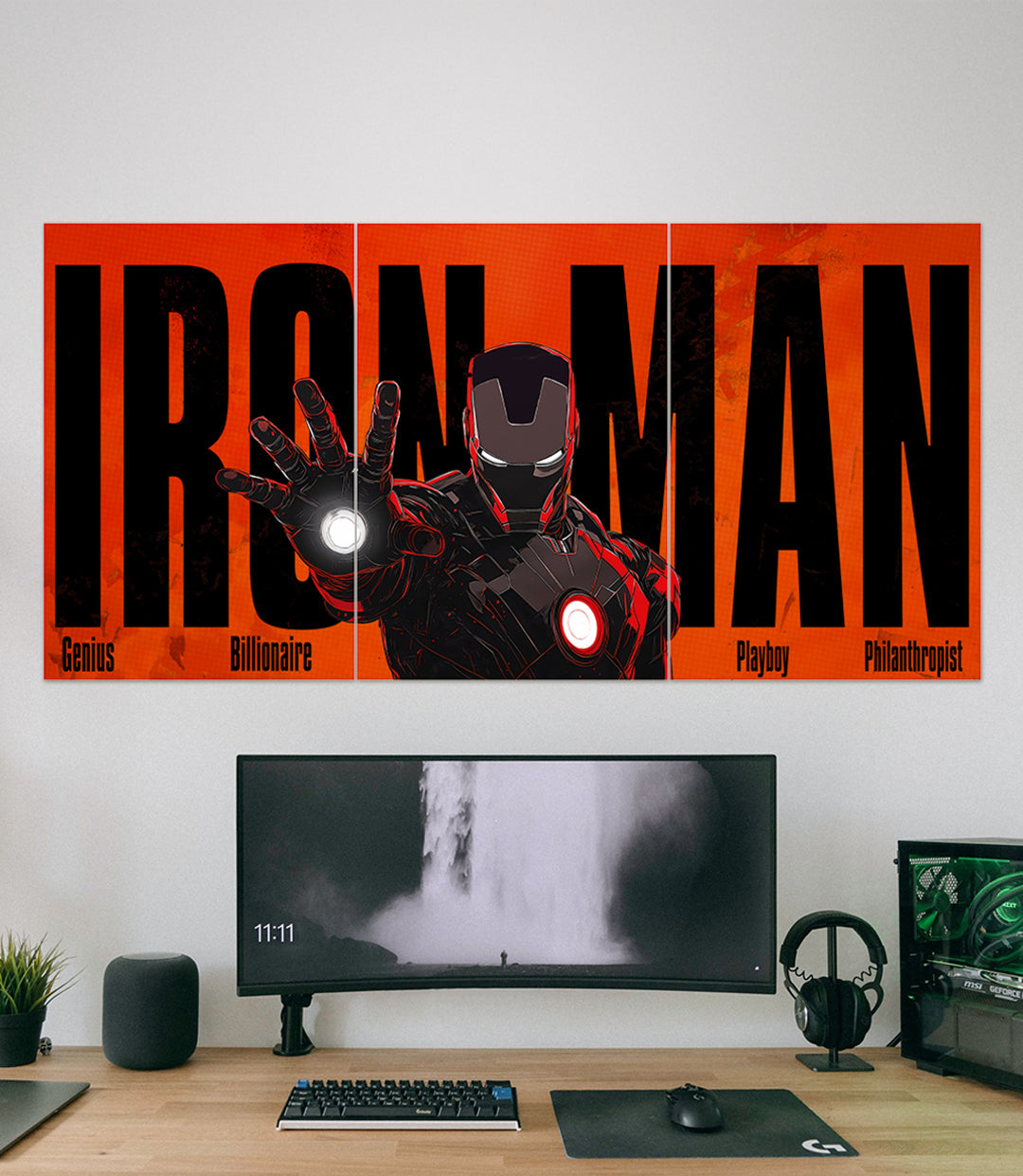 IRON MAN | Robert Downey Jr | 3 Piece Set
