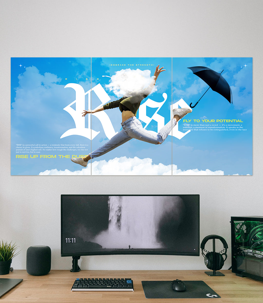 RISE | Aesthetic | Motivation | 3 Piece Set