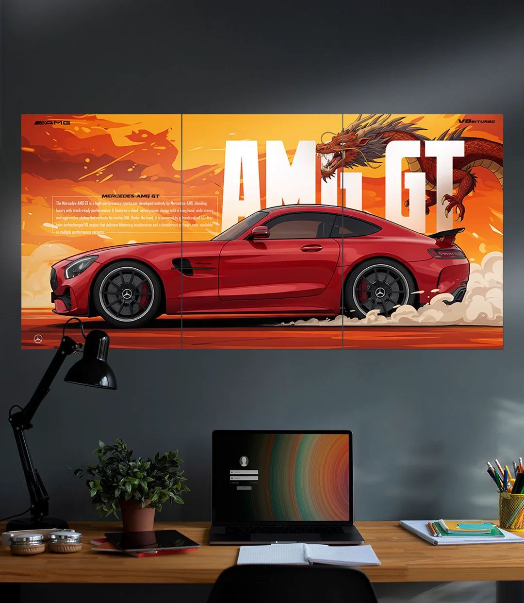 Mercedes AMG GT  | Car Set | 3 Piece Set