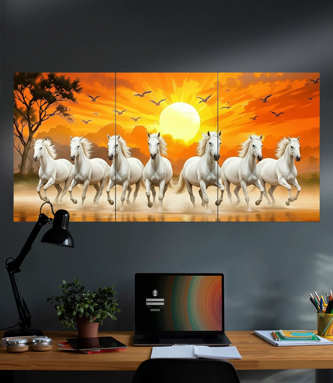 Seven lucky horses | Devotional | 3 Piece Set