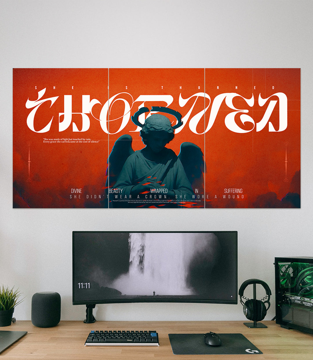 Thorned in Silence | Fallen Goddess Aesthetic | 3 Piece Set