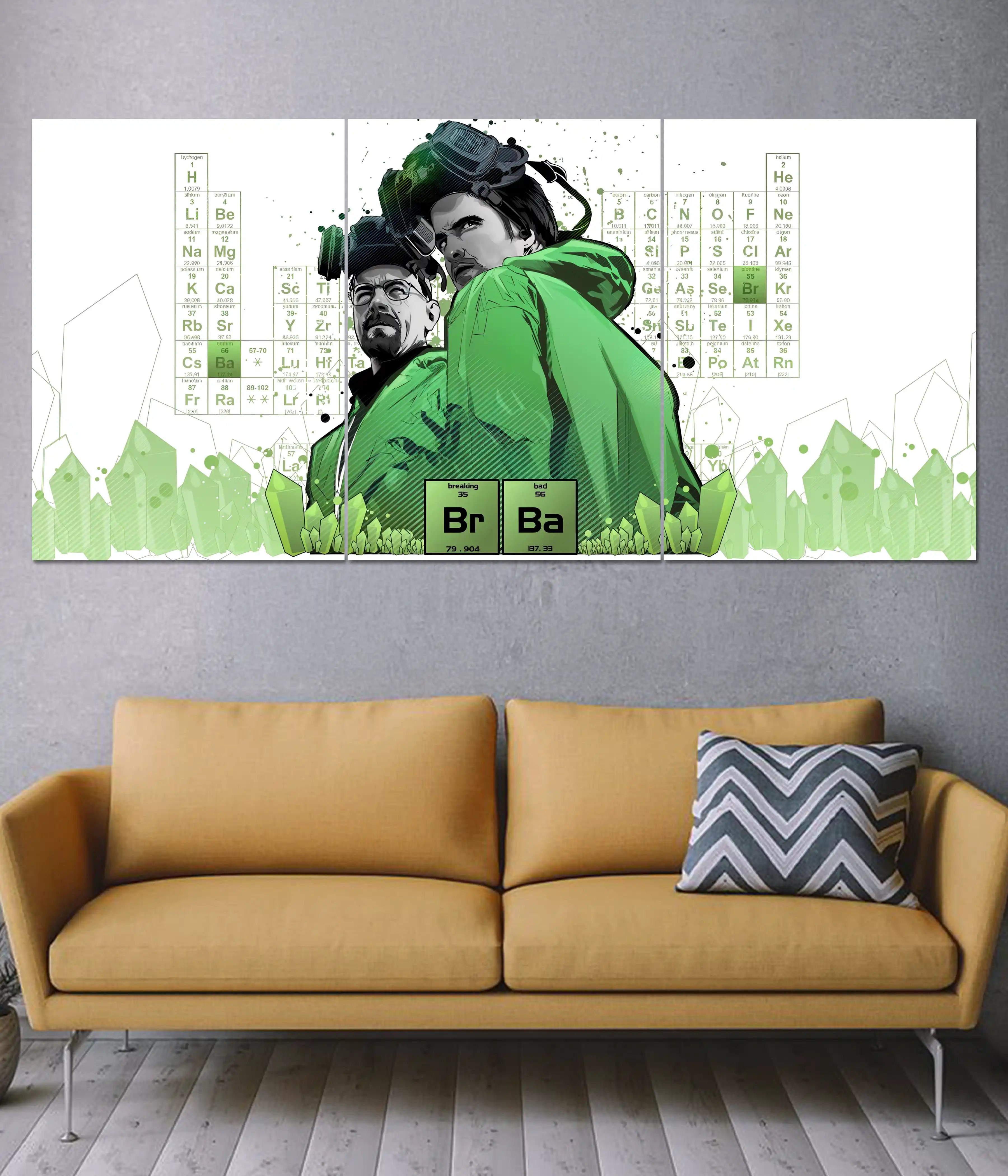 Walter & Jesse - Breaking Bad Split Poster