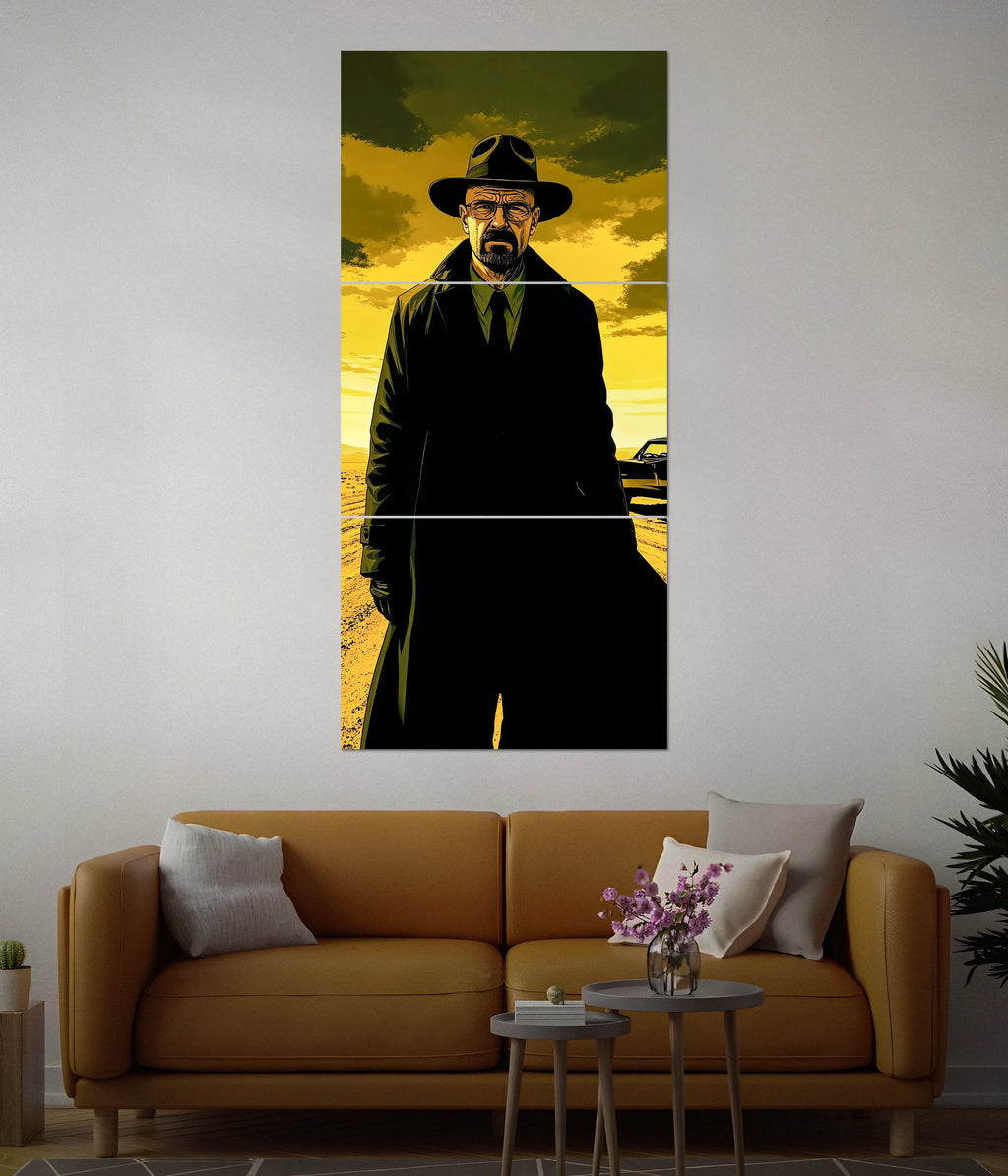 Walter White Desert Scene – Breaking Bad Split Poster