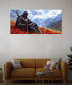 Warrior’s Solitude – Anime Split Wall Poster - Everanta