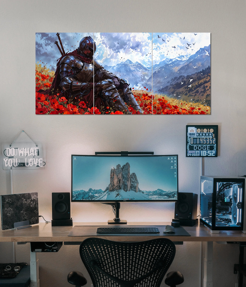 Warrior’s Solitude – Anime Split Wall Poster