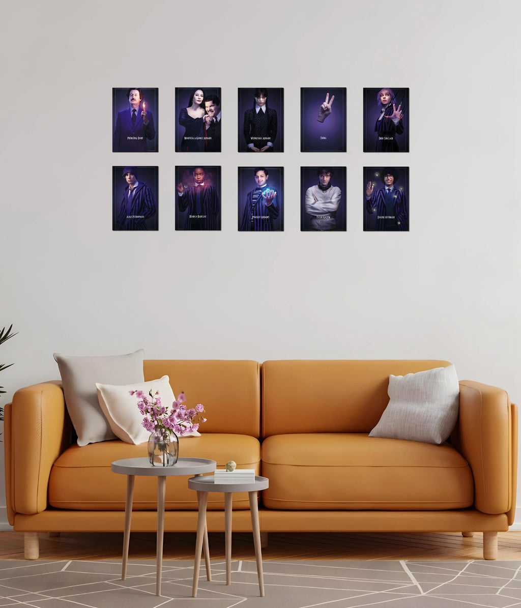 Wednesday Poster Set of 10 – Nevermore Academy Wall Posters
