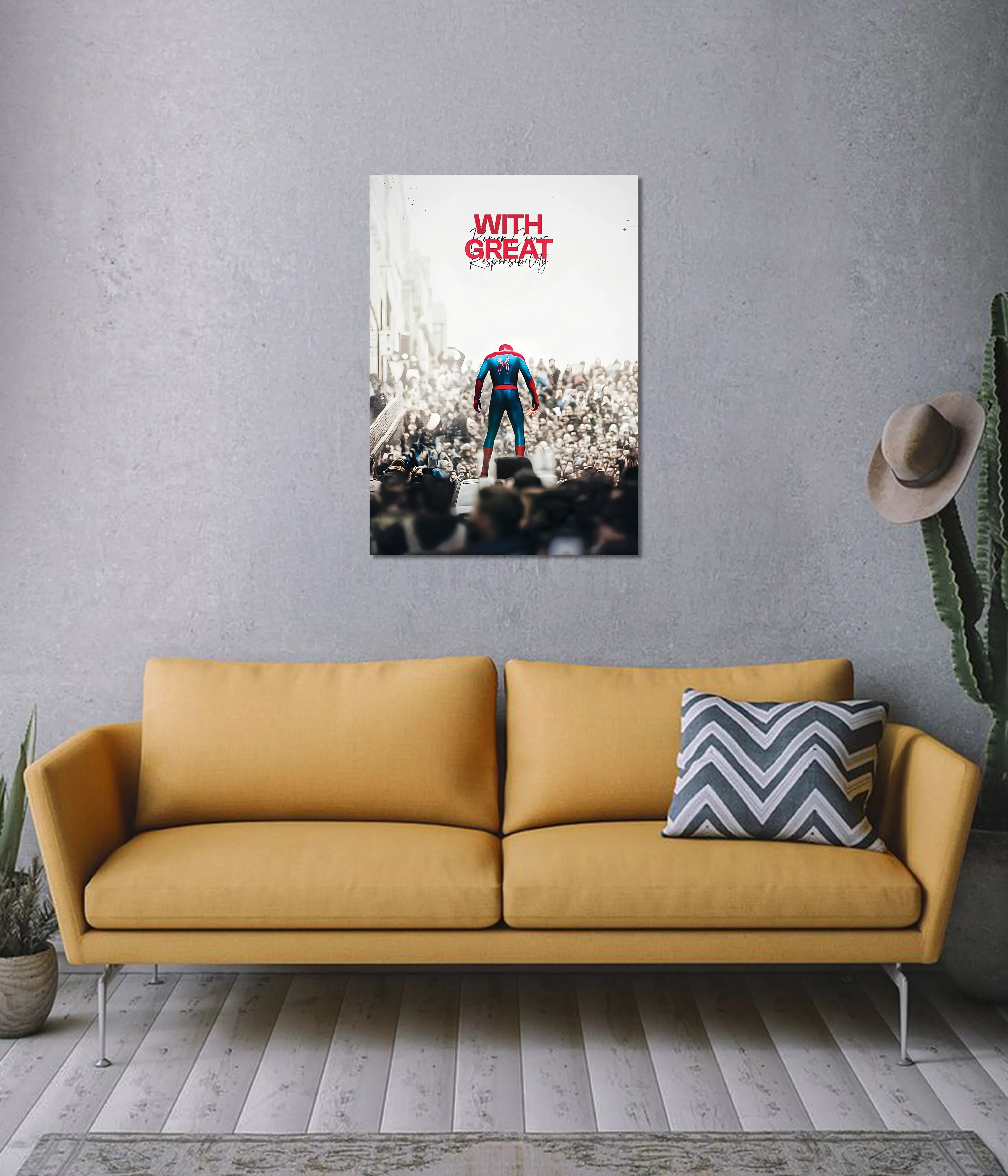 With Great Power Comes Great Responsibility – Spider-Man Wall Poster
