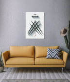 Wolverine Claw Marks – Minimalist Marvel Wall Poster