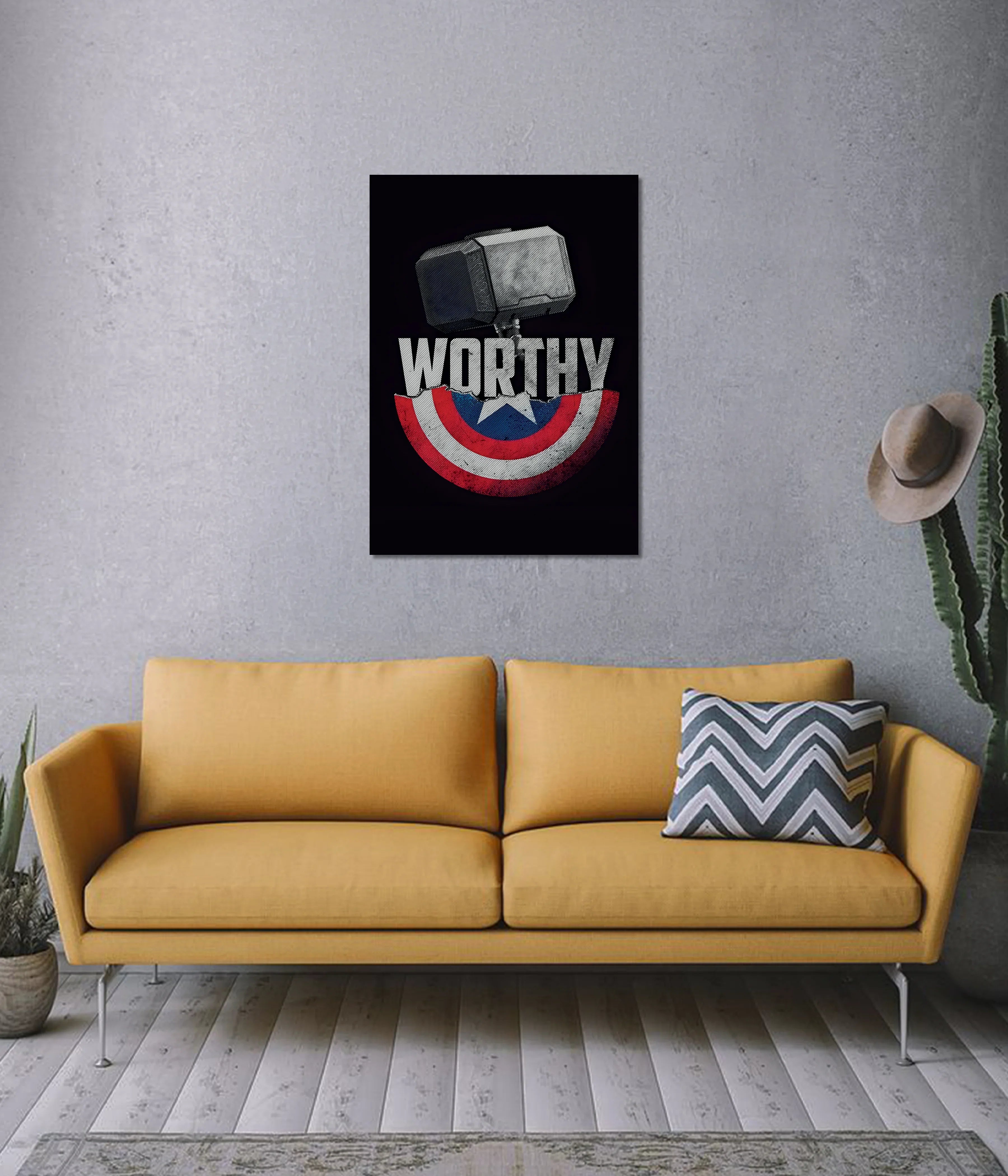 Worthy – Captain America & Thor Wall Poster