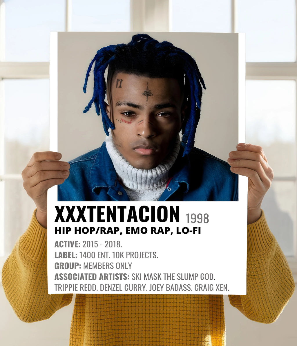XXXTentacion Tribute Wall Poster – Raw Emotion in Art