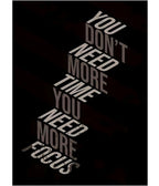 You Need More Focus - Motivational Wall Poster Main Image - Everanta