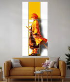 Zenitsu Agatsuma Split Poster – Demon Slayer Anime Wall Art