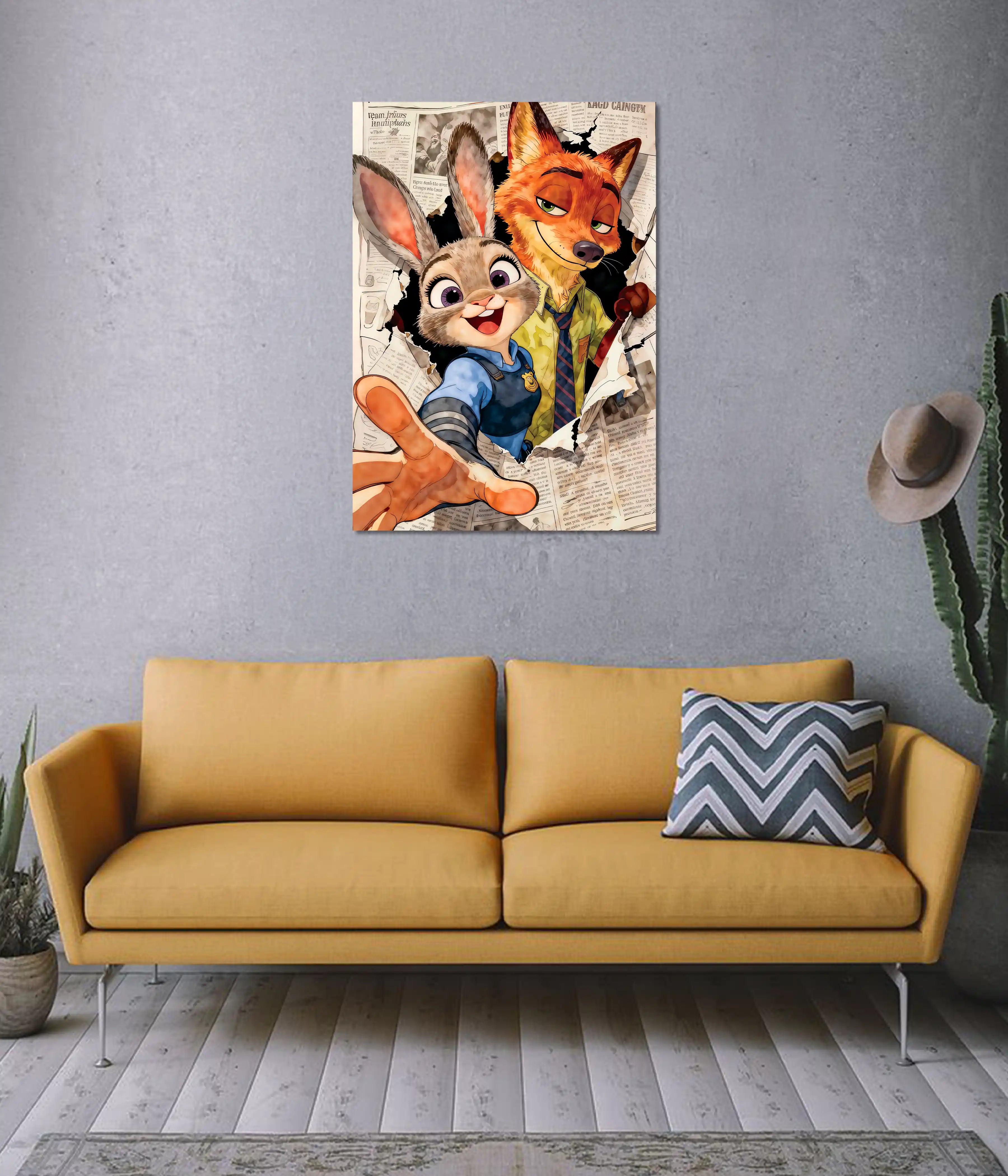 Zootopia Nick & Judy Friendship Poster