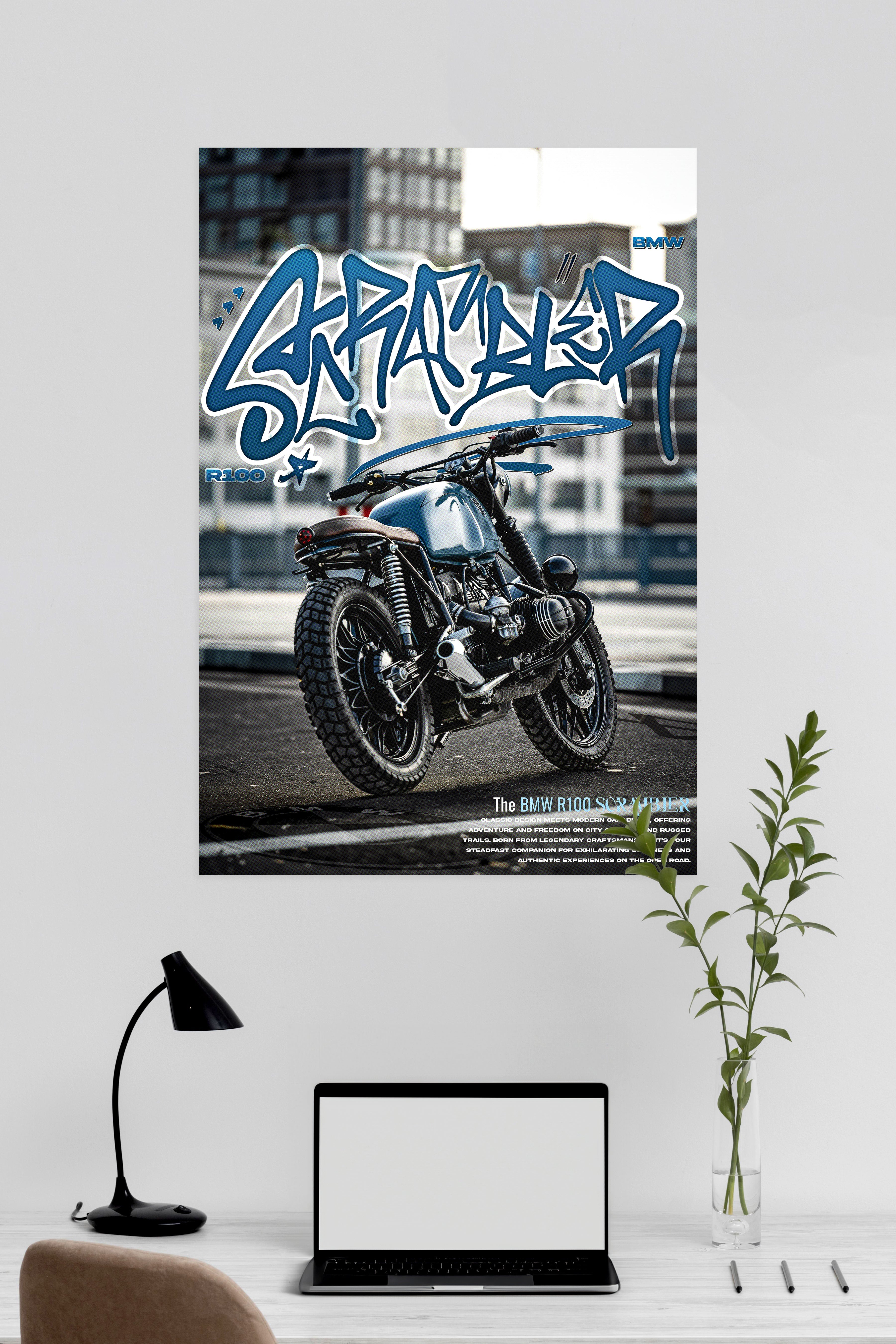 BMW SCRAMBLER R100 | CONCEPT BIKE #01 | BIKE POSTERS