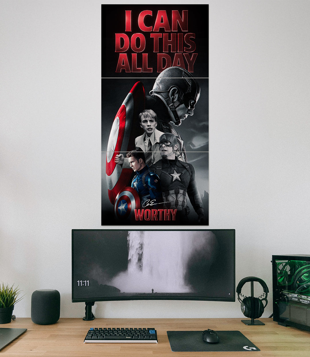 I CAN DO THIS ALL DAY x Captain America | Motivation | 3 Piece Set