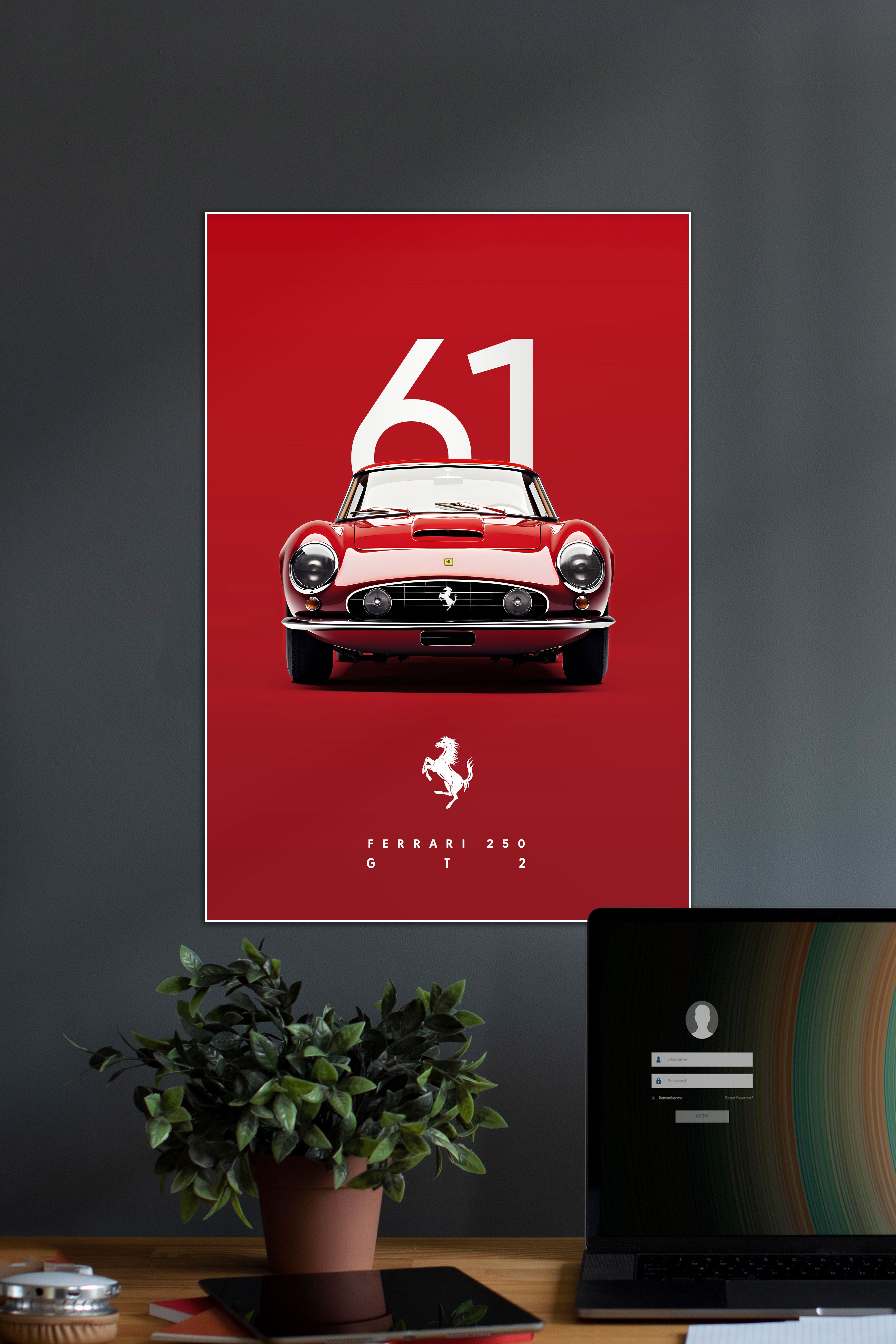 Ferrari 250 GT2 | SOLID CARS #01 | CAR POSTERS
