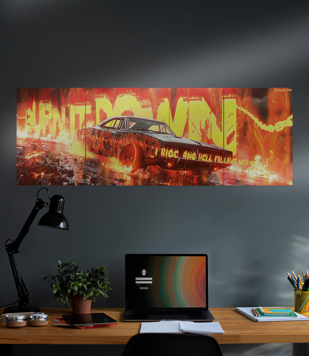 HELL CHARGER | Dodge Car Set | 3 Piece Set